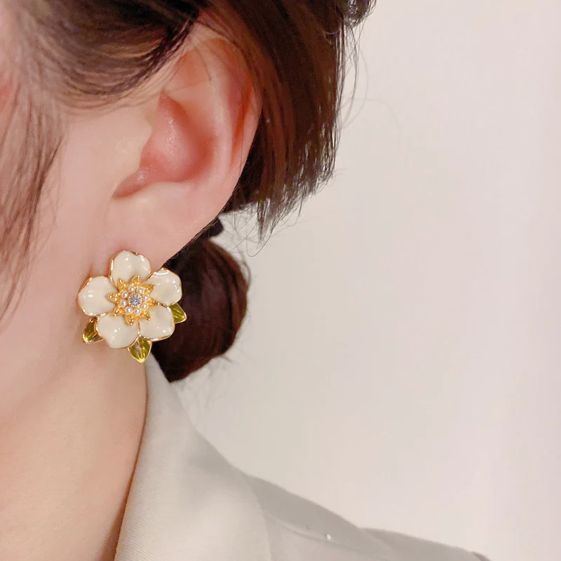 Eden’s Blossom Floral Earrings - Image 2
