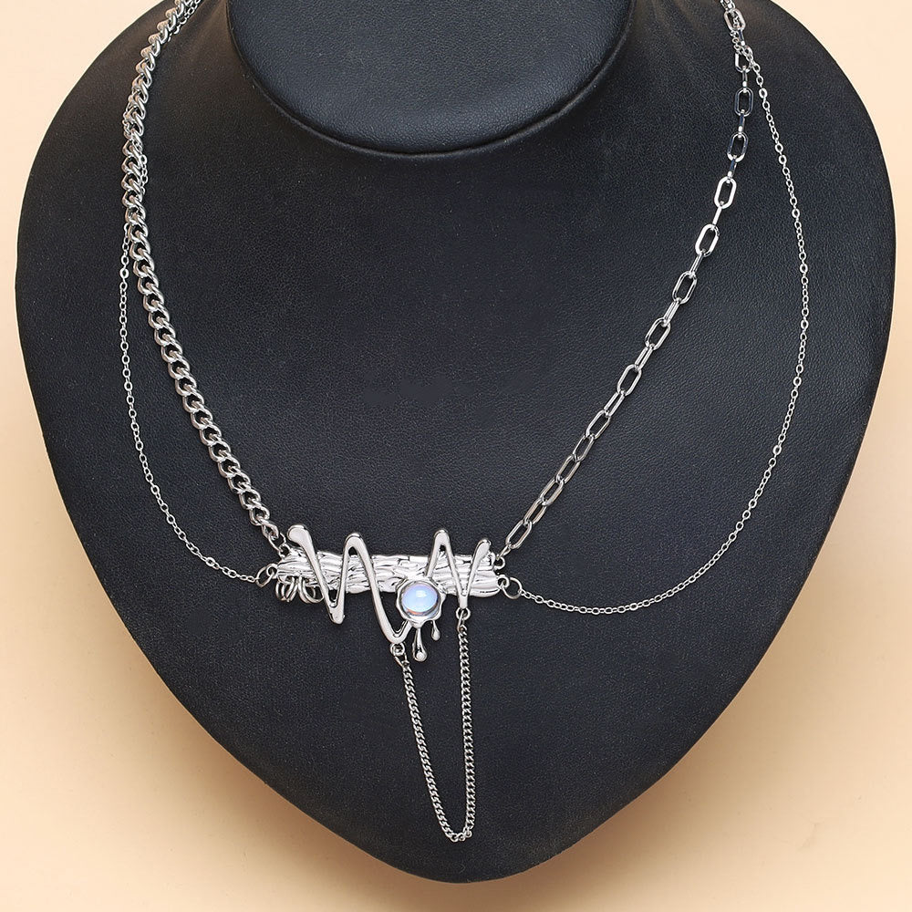 Edgy Cosmos Chunky Necklace - Image 2