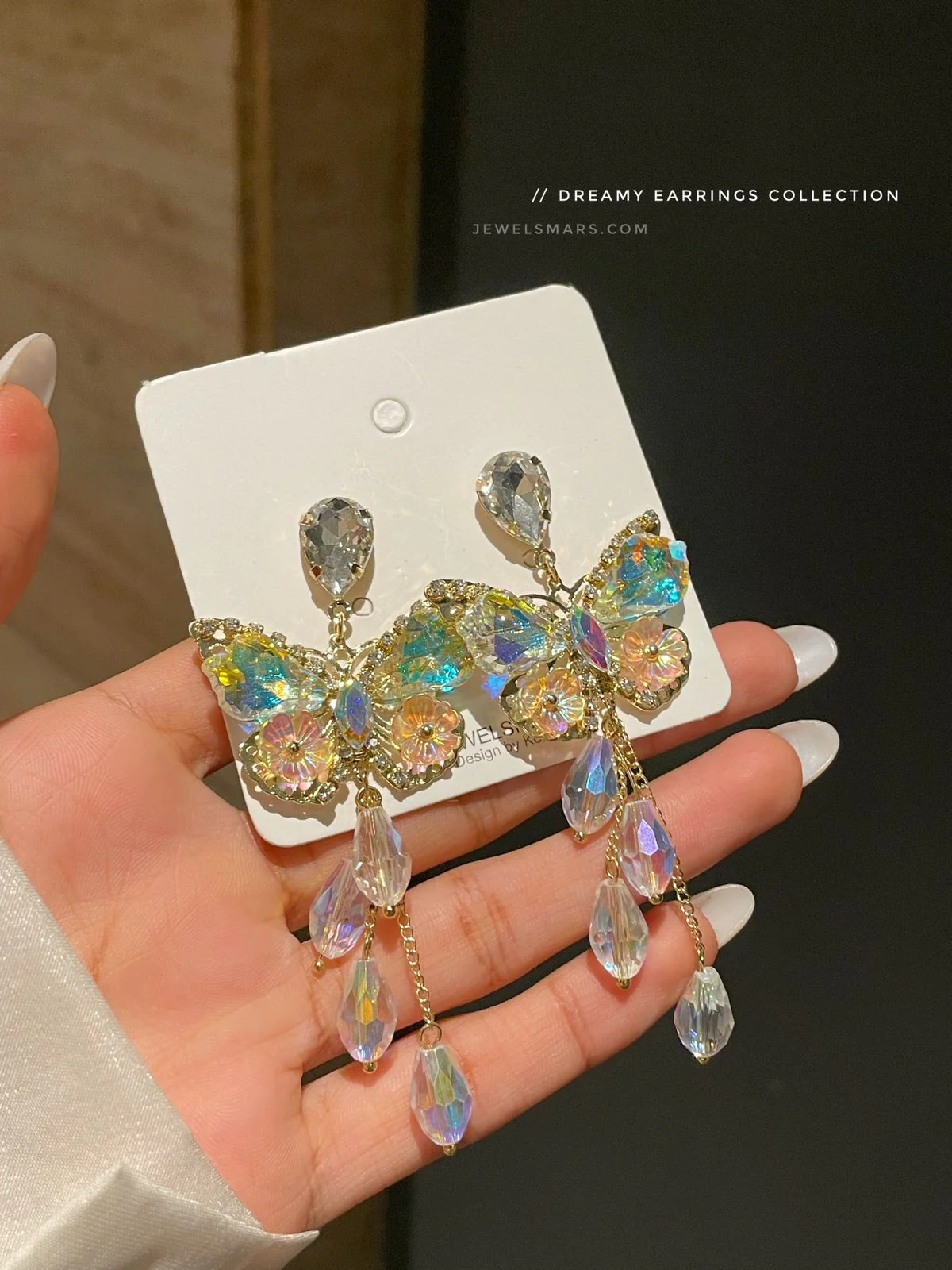 Elsa Princess Butterfly Earrings - Image 3