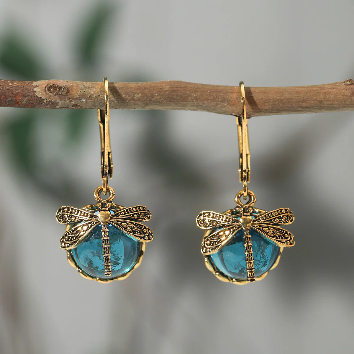 Dragonfly Huggies Earrings