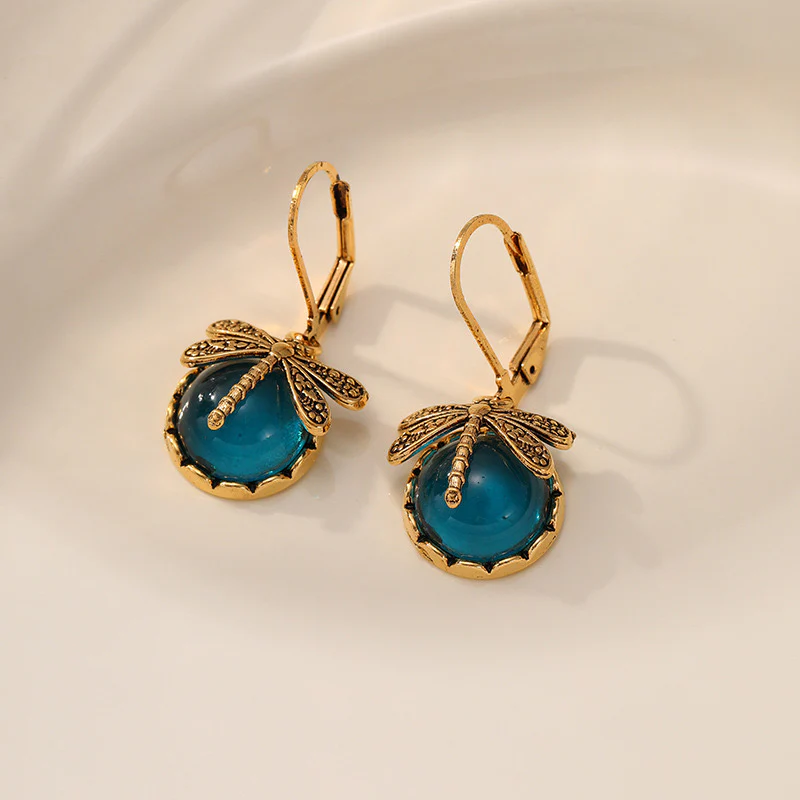 Dragonfly Huggies Earrings - Image 3