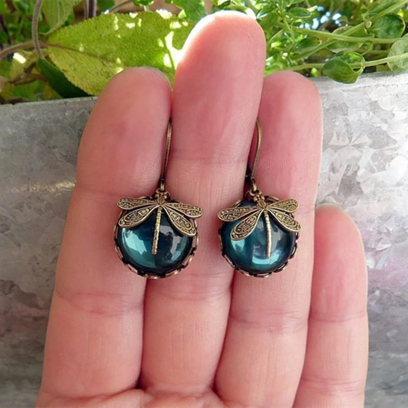 Dragonfly Huggies Earrings - Image 4
