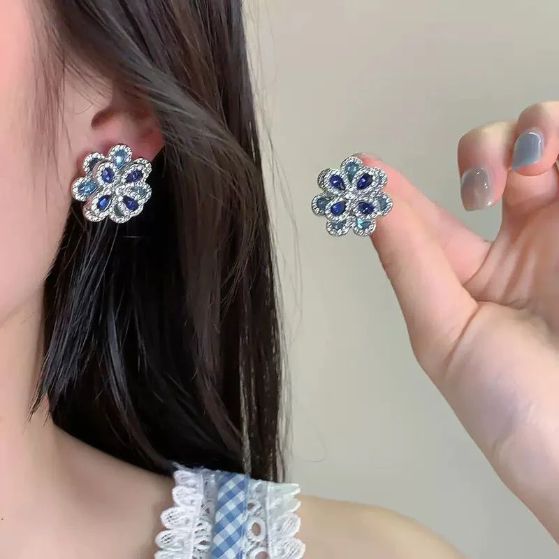 Ethereal Coded Flower Earrings