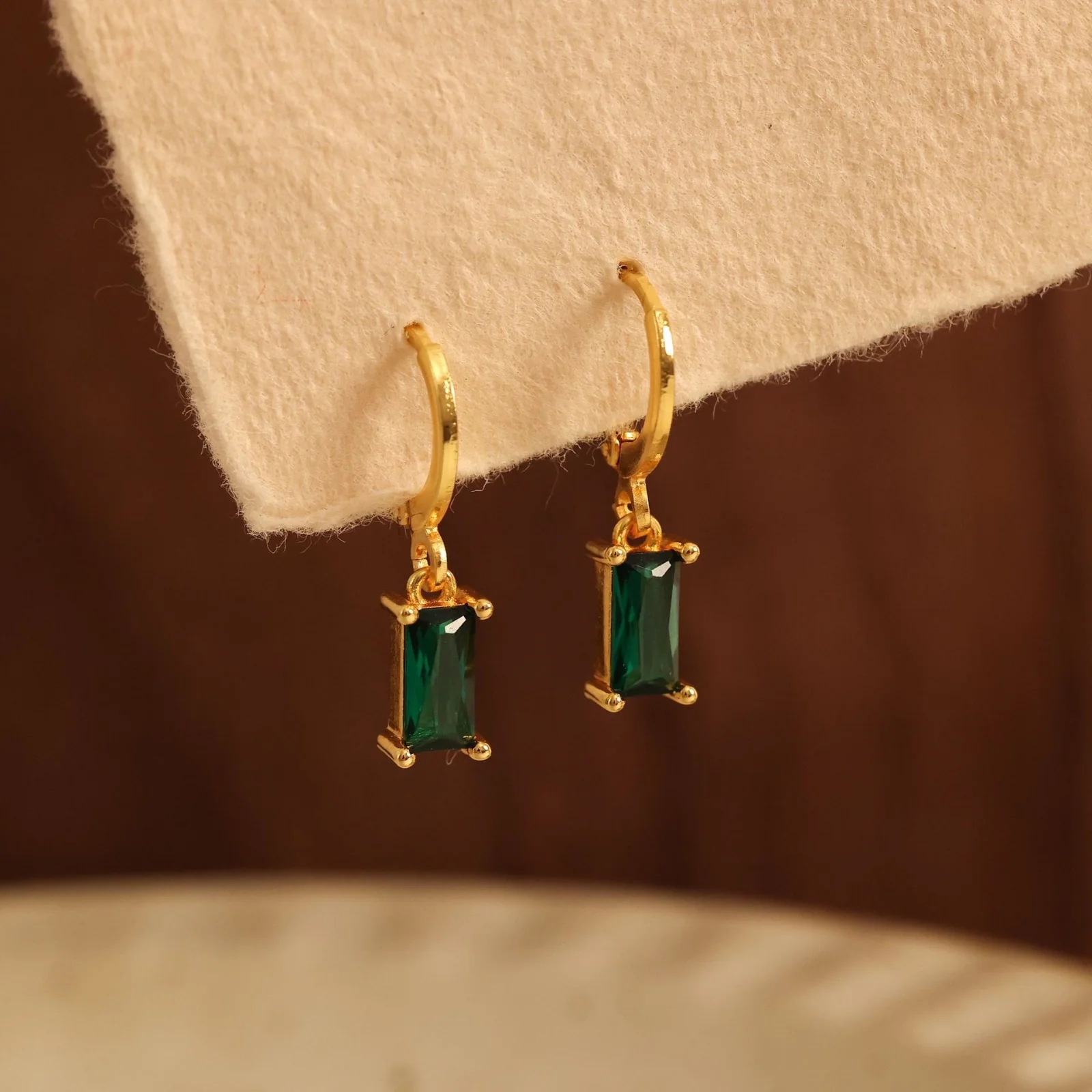 Exquisite in Emerald Drop Earrings - Image 2