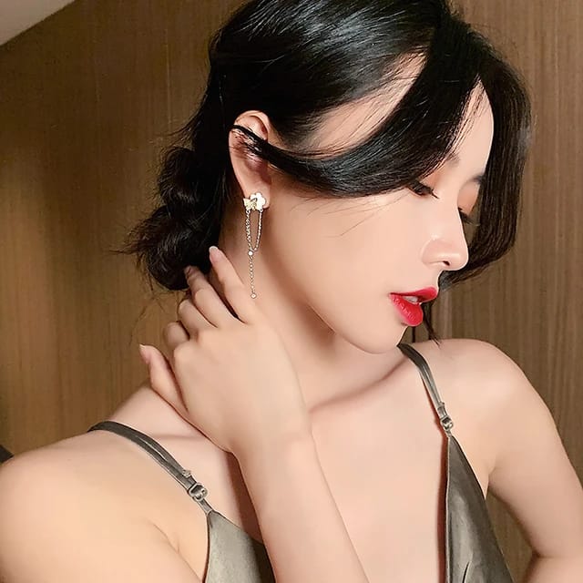 Exquisite Korean Cloud & Butterfly Earrings - Image 2