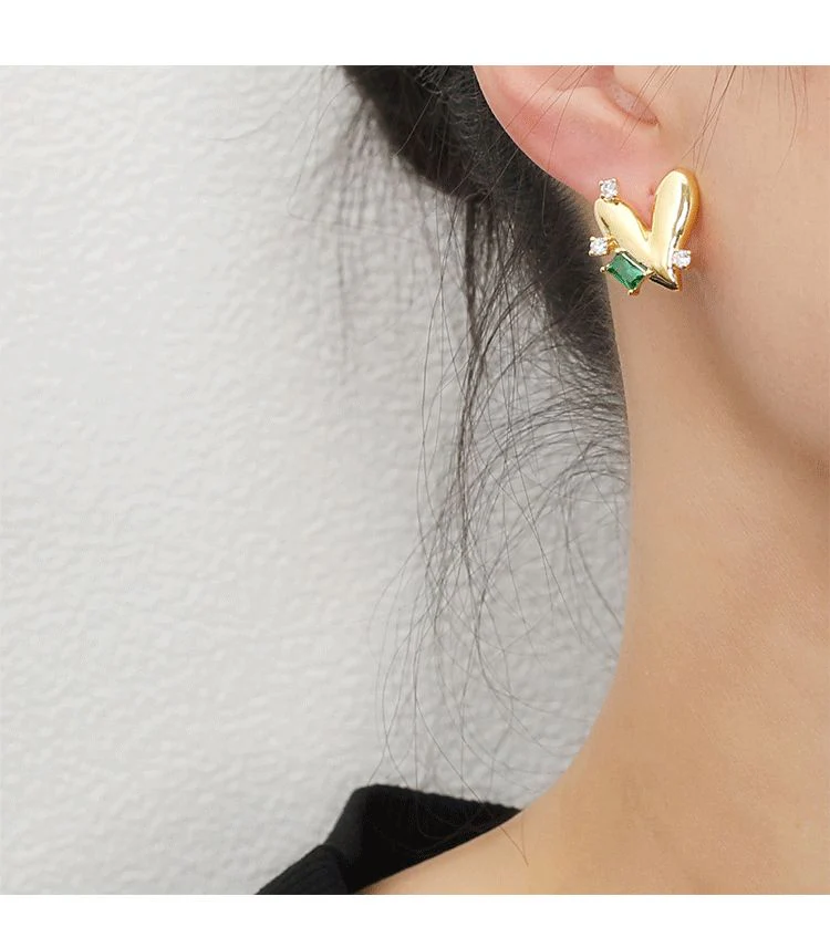 Extra Love Rhinestone Earrings - Image 2