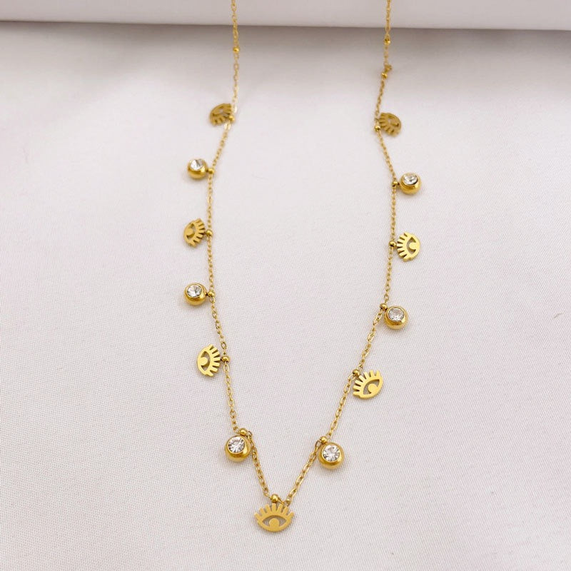 Eye-conic Gold Necklace - Image 3