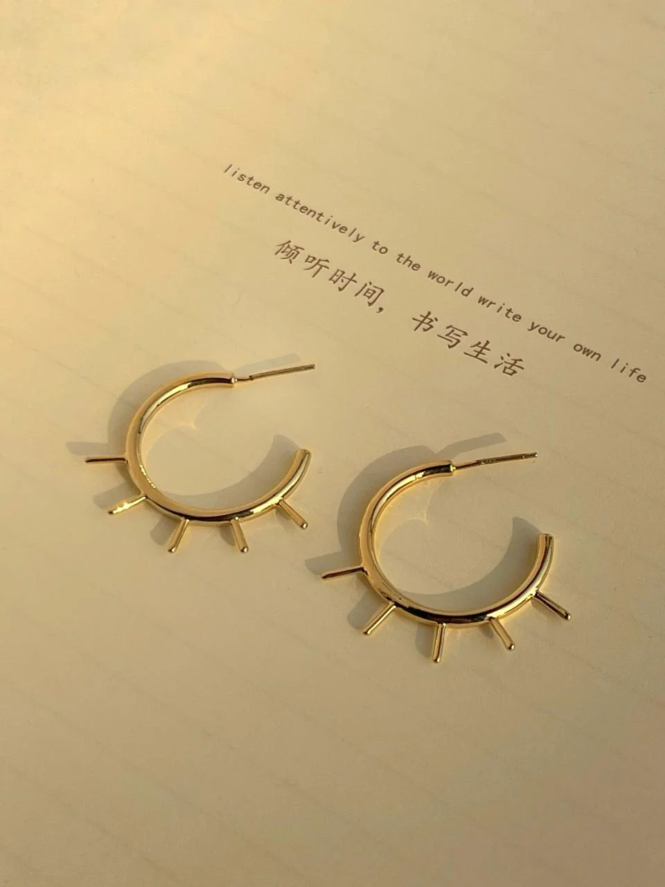 Eye Statement Hoop Earrings