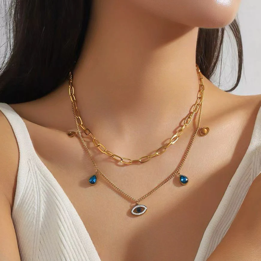 Eyes on You Evil Eye Necklace