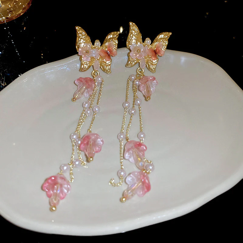 Fairy Blossom Butterfly Earrings - Image 4
