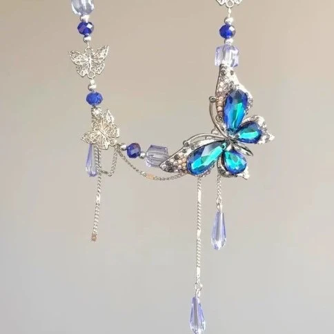 Fairy Dusted Butterfly Necklace - Image 4