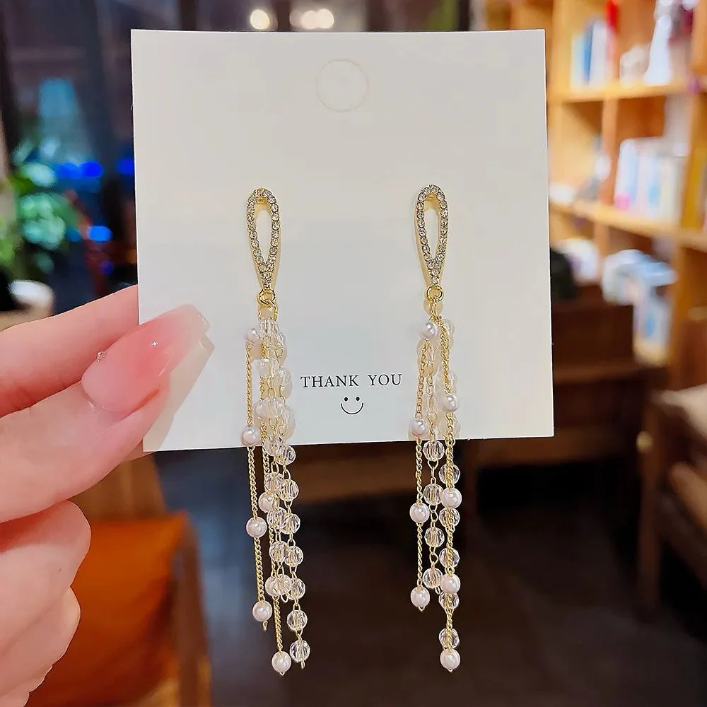 Fairy Land Tassel Drop Earrings - Image 2