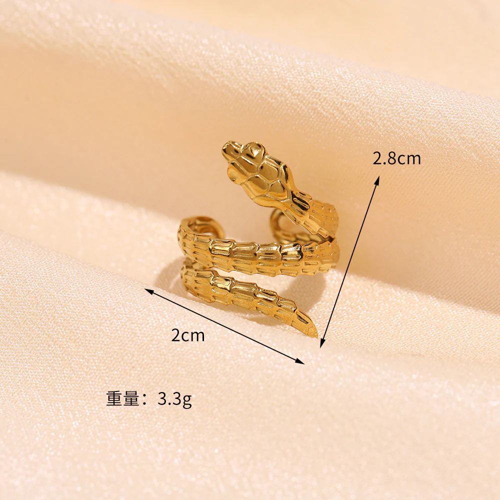 Fang n Flame Gold Ring - Image 4