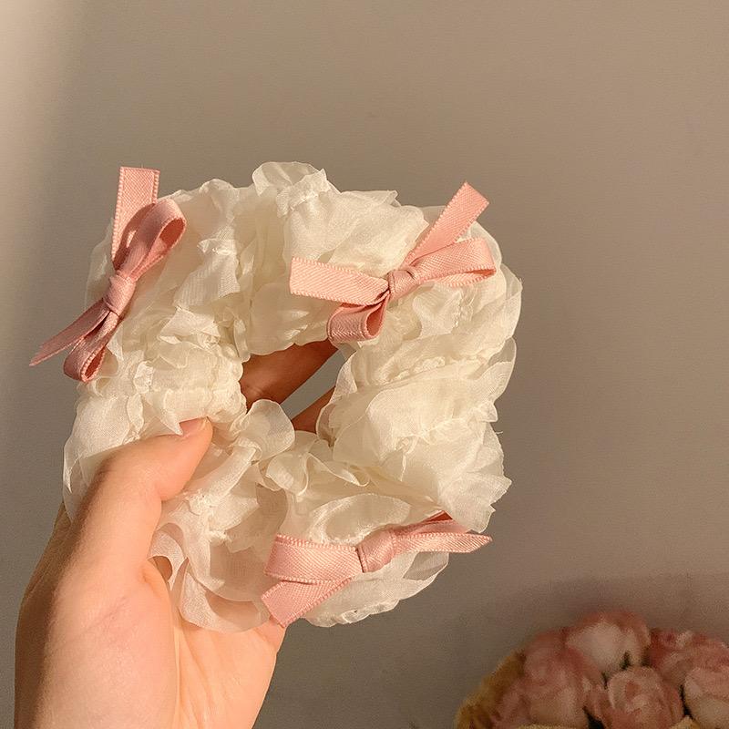 Feminine Hair Bow Scrunchies - Image 2