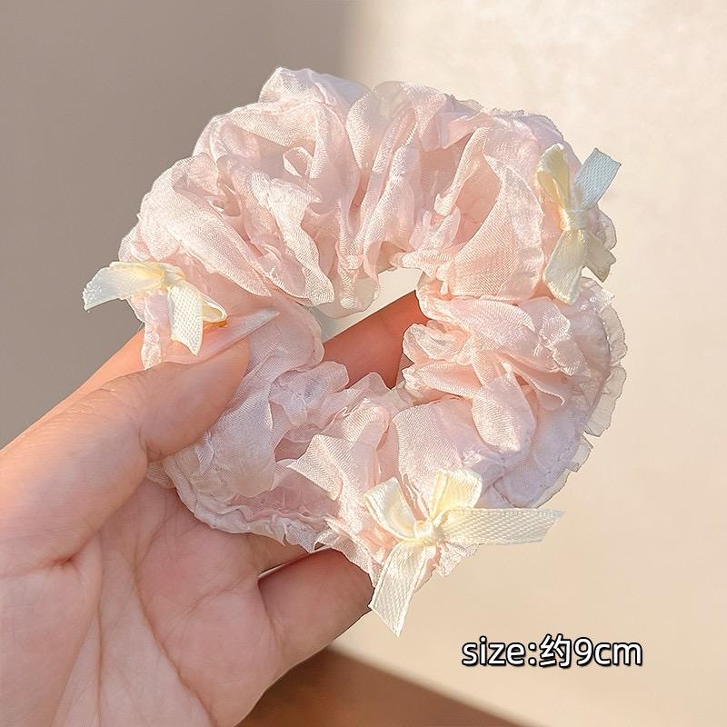 Feminine Hair Bow Scrunchies - Image 5