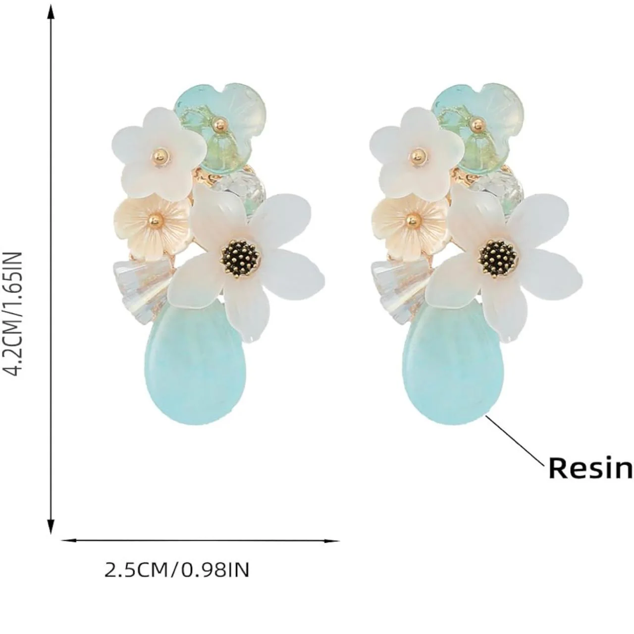 Floral Escatsy Earrings - Image 3