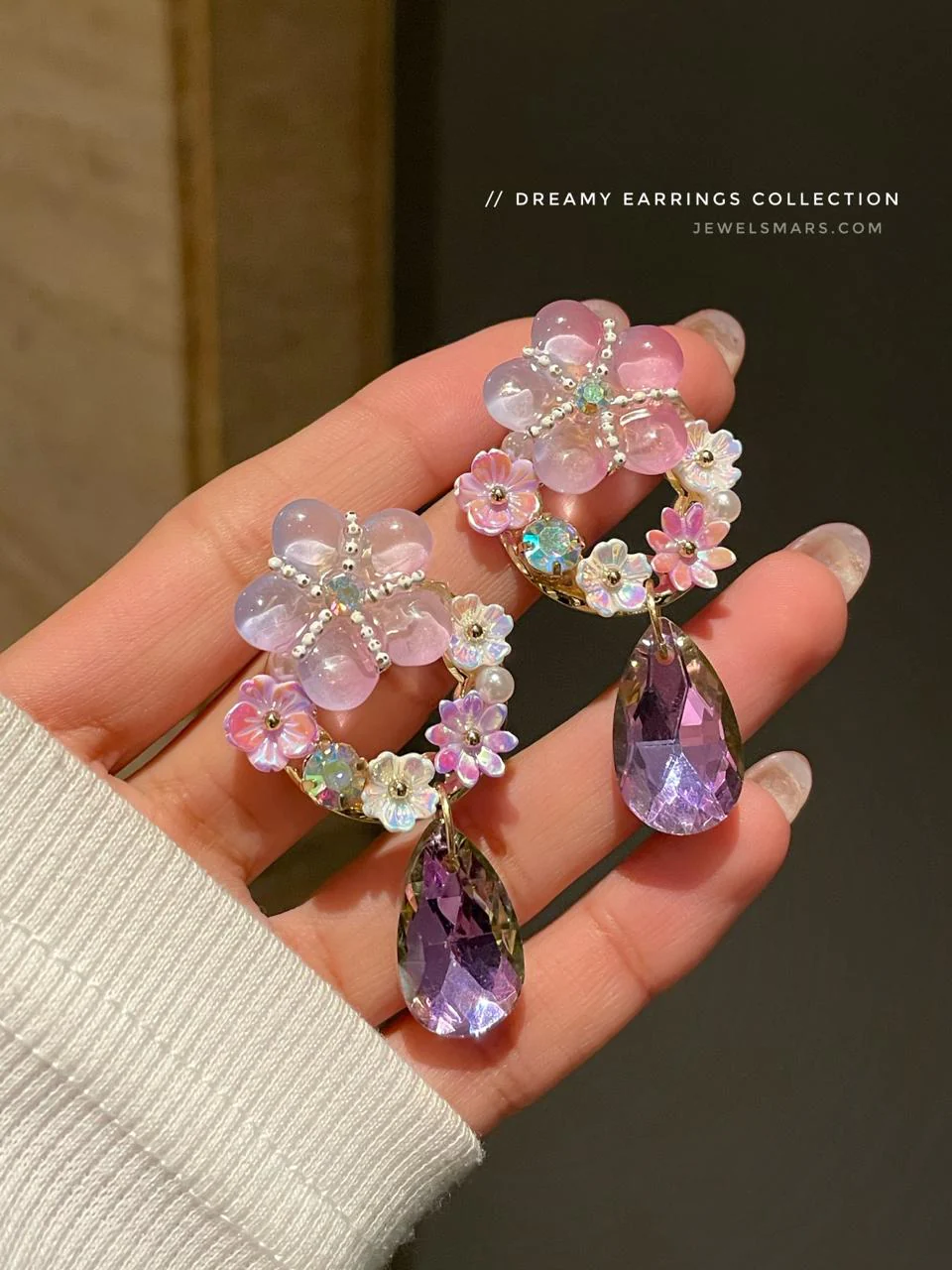 Floral Fantasy Dreamy Earrings - Image 3