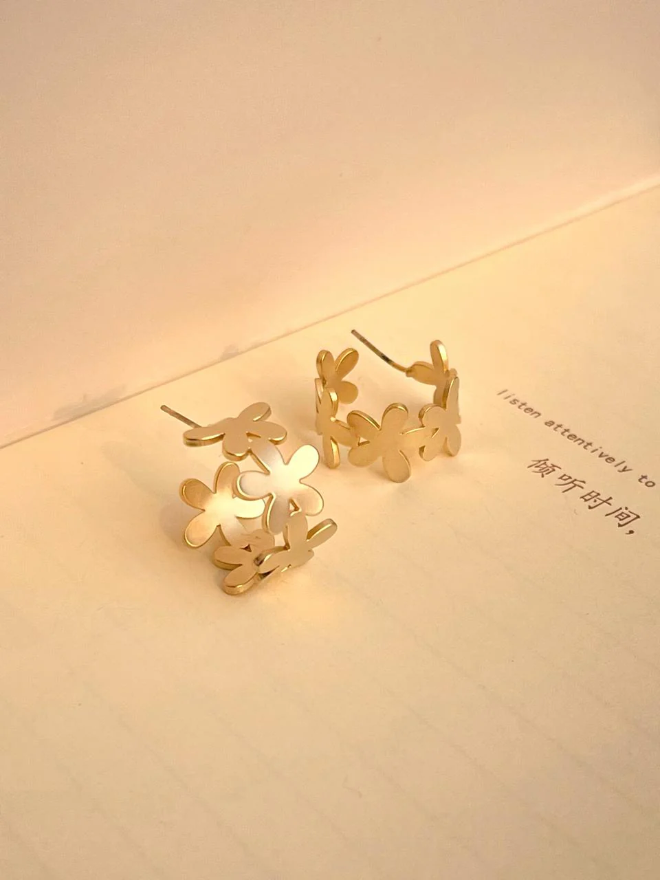 Floral Fantasy Hoop Earrings - Image 2