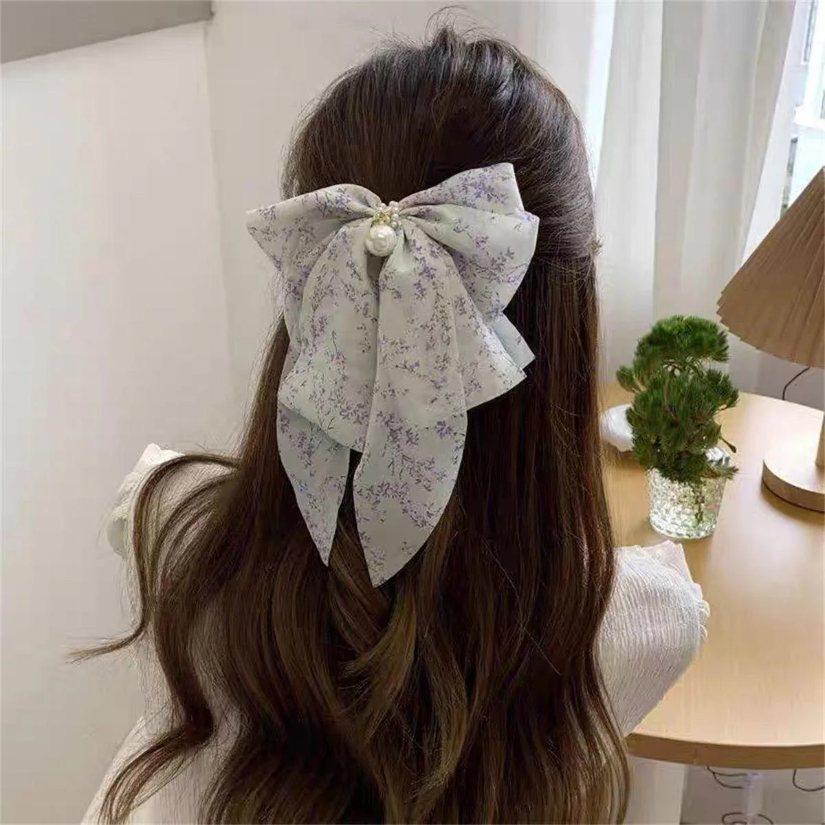 Floral Hair Bows - Image 8