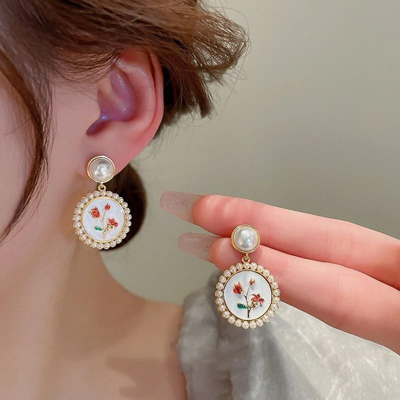 Floral Japanese Earrings