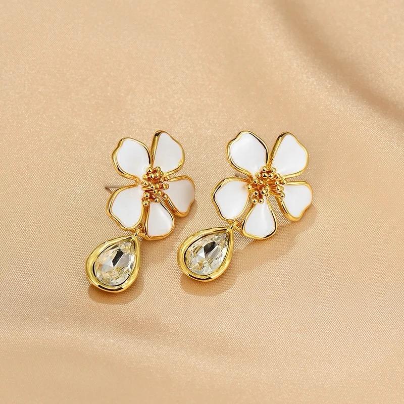 Floral Statement Earrings - Image 4