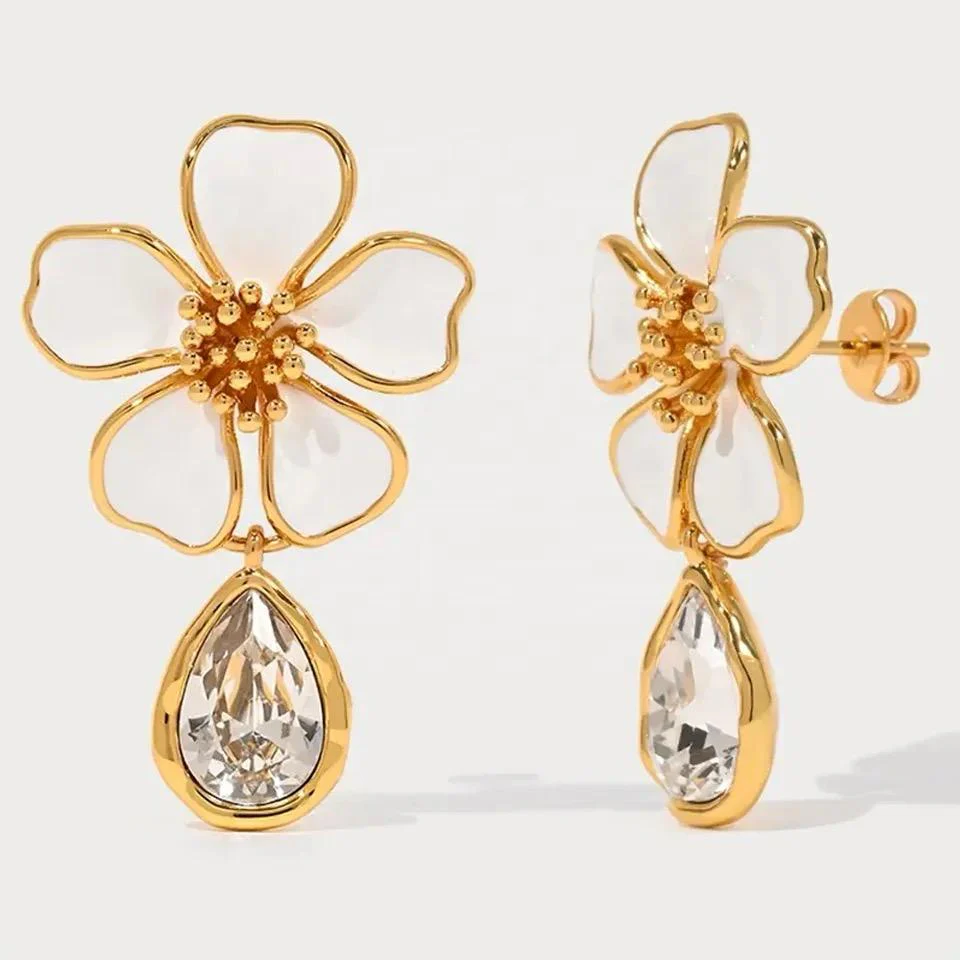 Floral Statement Earrings - Image 5