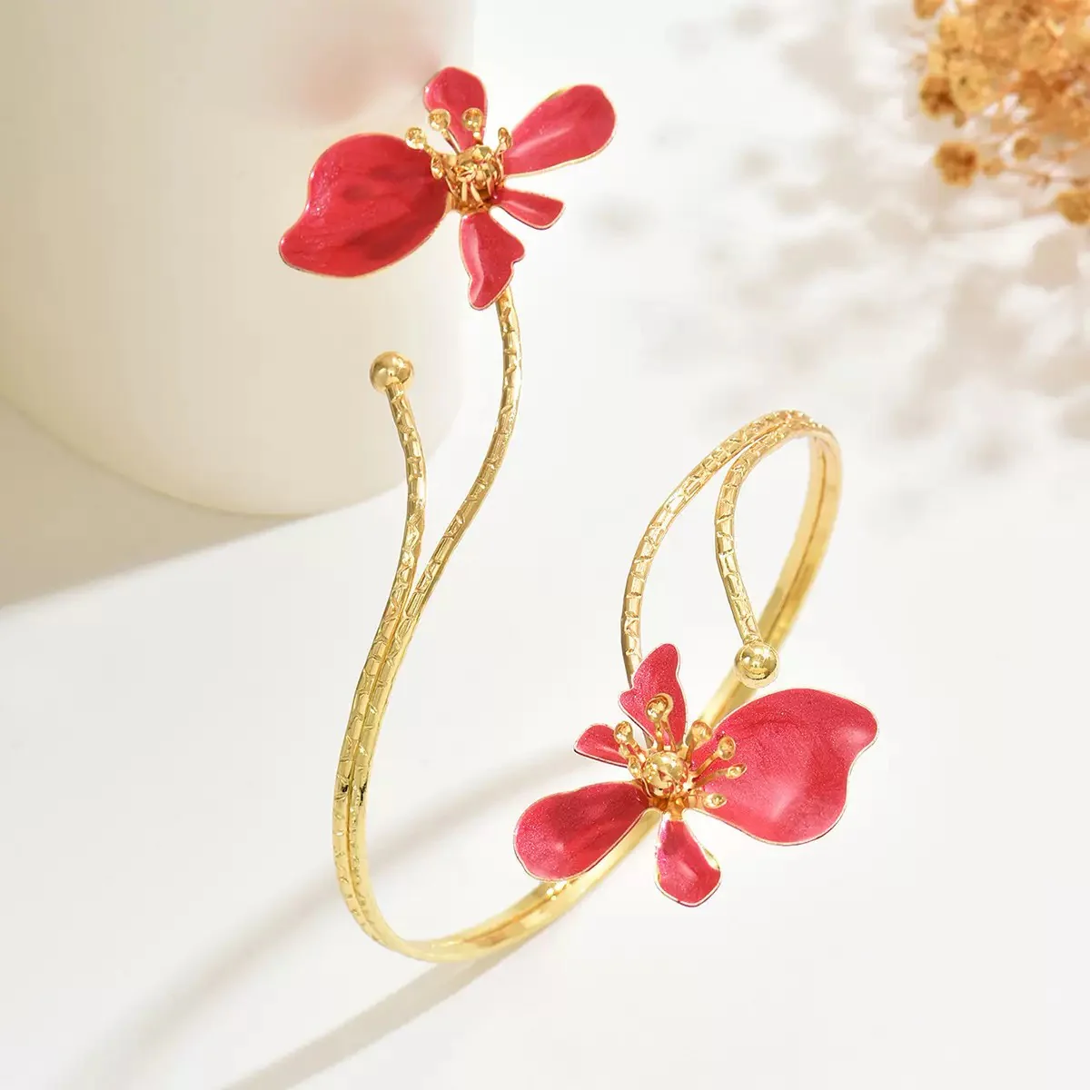 Flower Girl Red Arm Cuff - Image 2