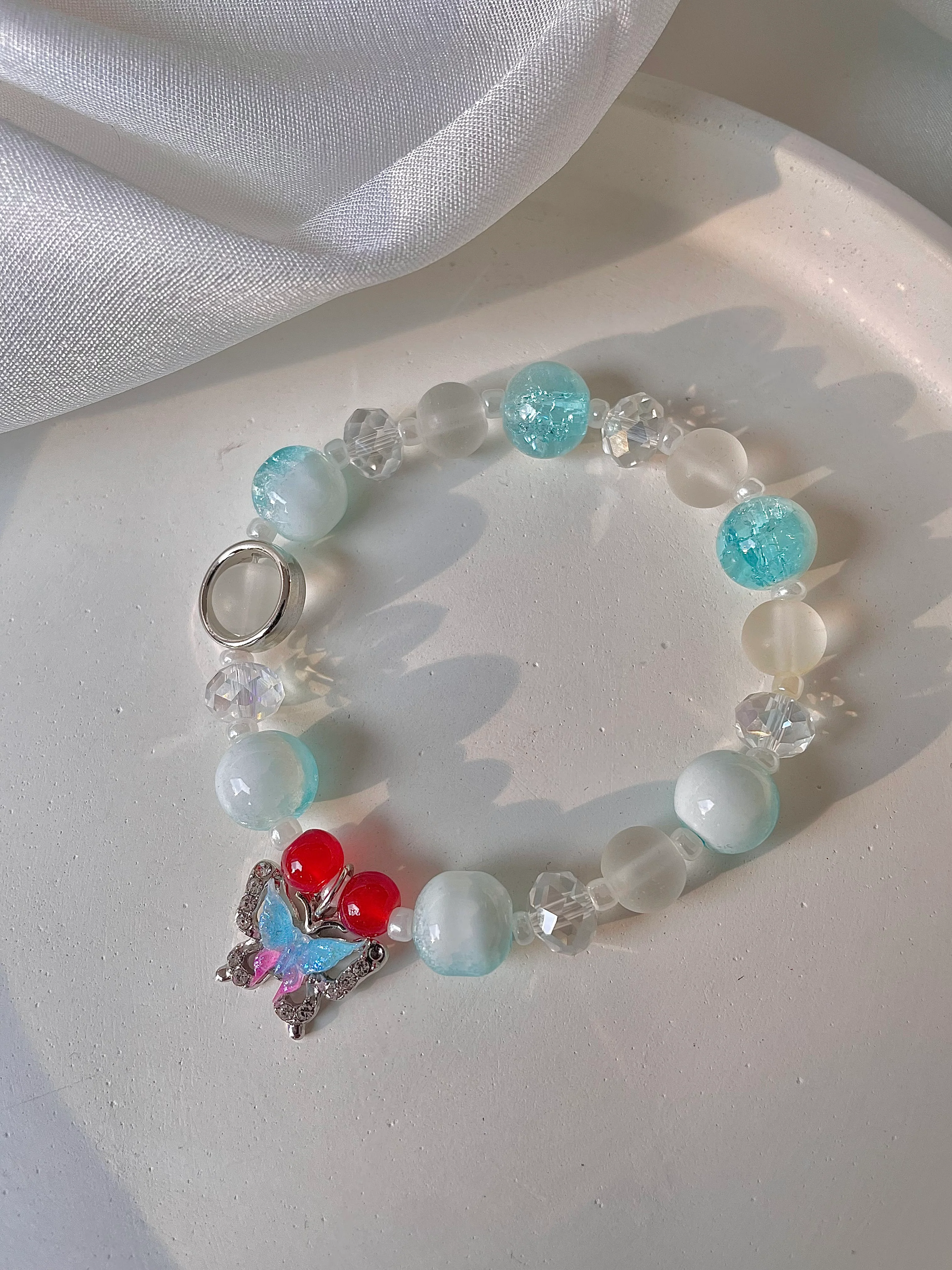 Flying Butterfly Bracelet- blue - Image 2