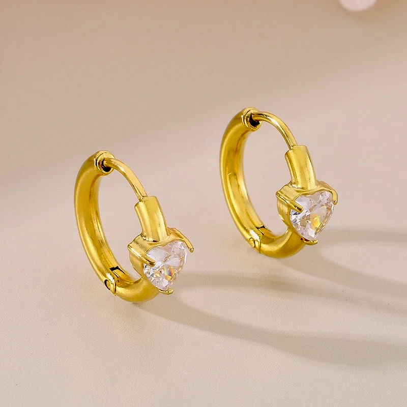 Forever Mine Heart Hoop Earrings - Image 4