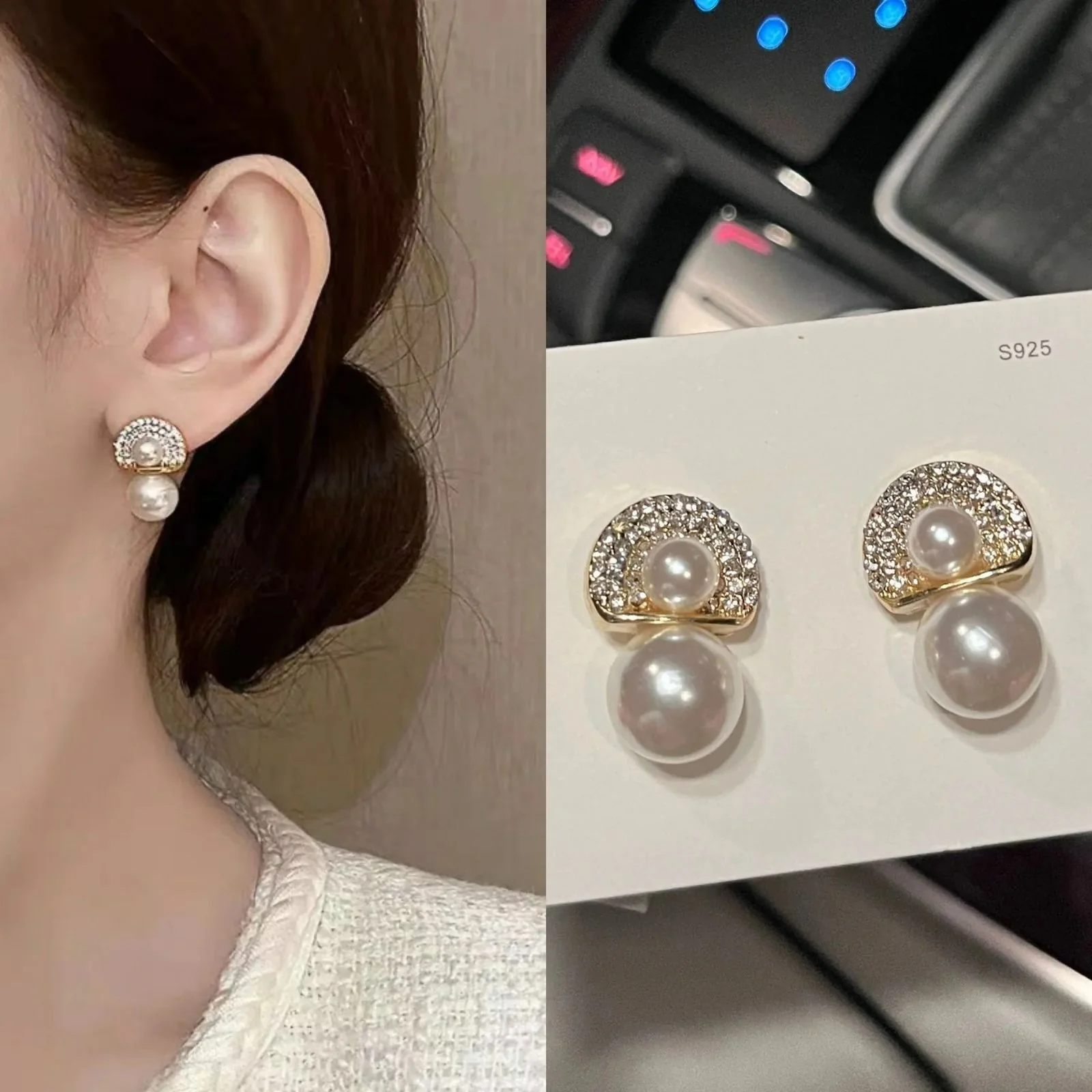 French Pearl earrings - Image 3