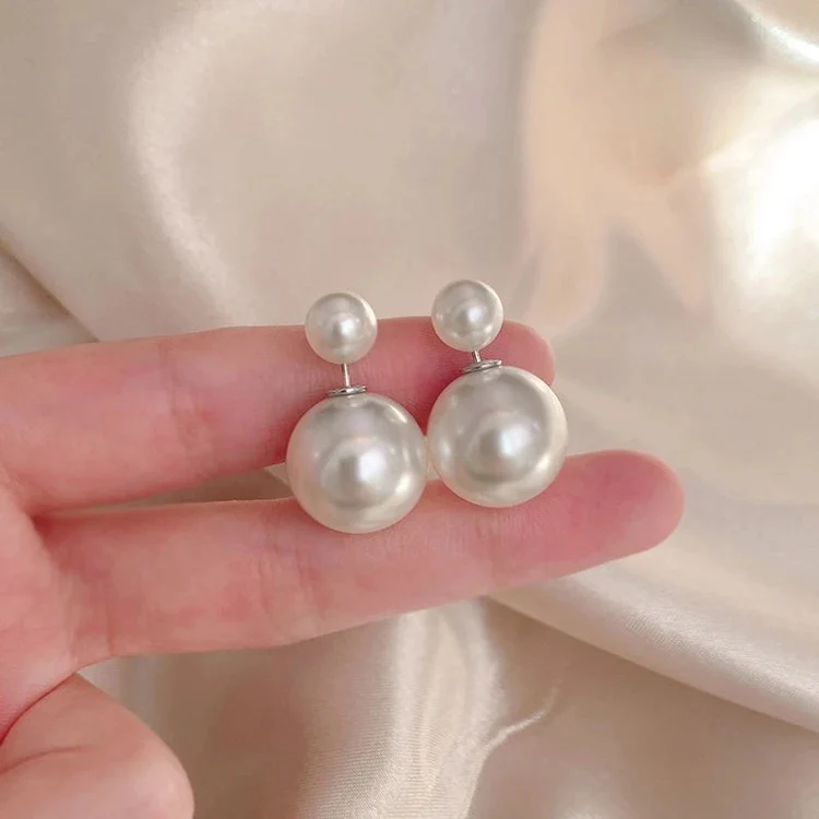 Pearly Love Earjacket earrings (can be worn in multiple ways) - Image 2