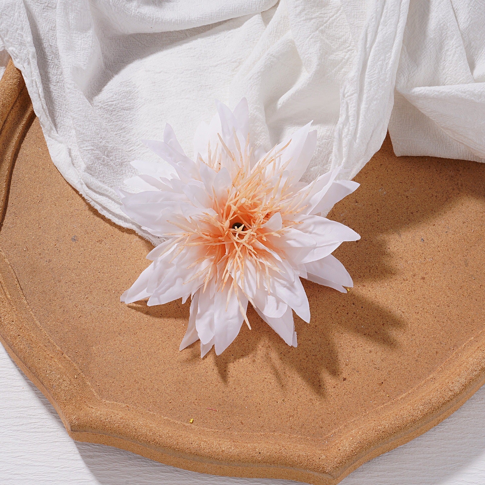 Frosty Petalled Flower Hair Clip - Image 2