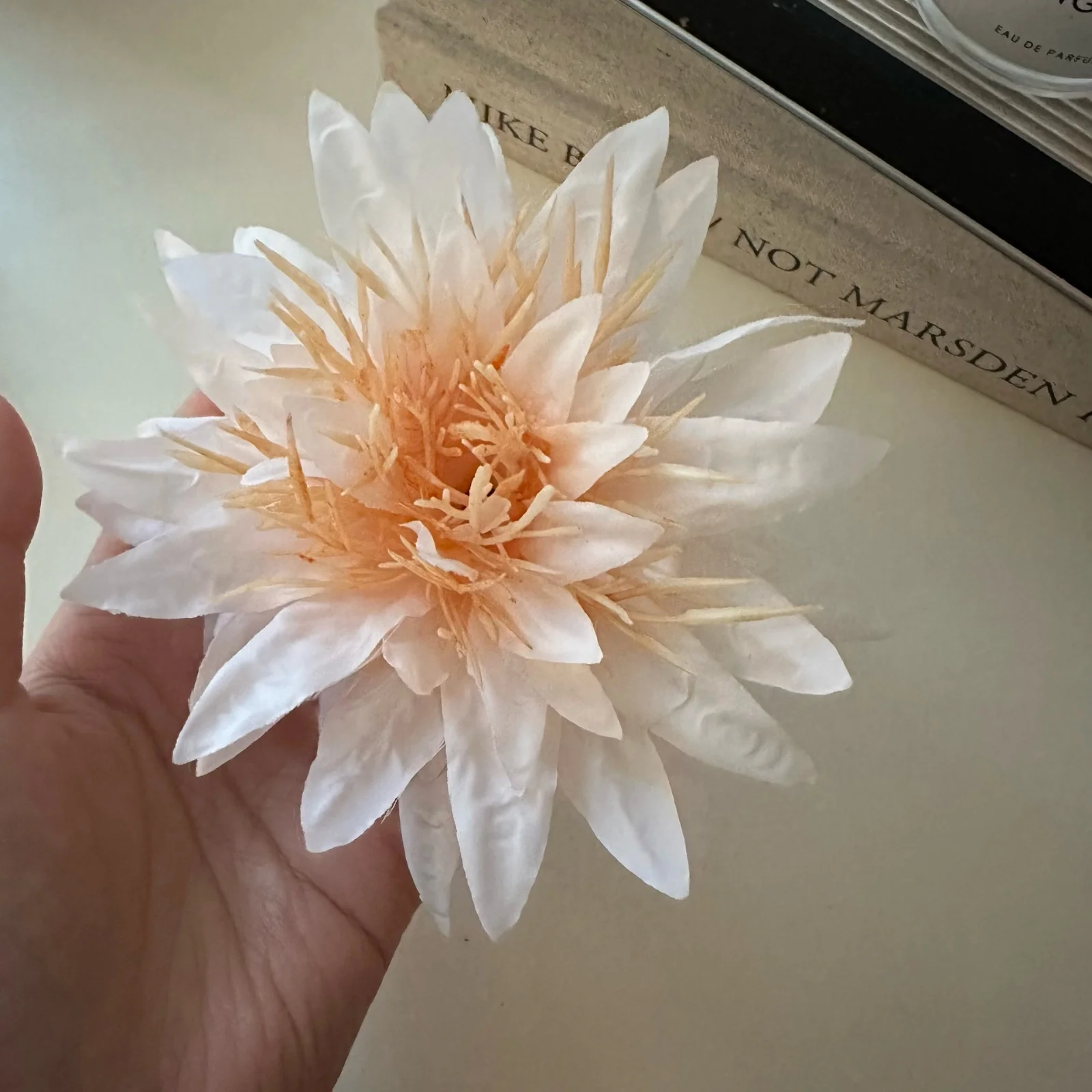 Frosty Petalled Flower Hair Clip - Image 3