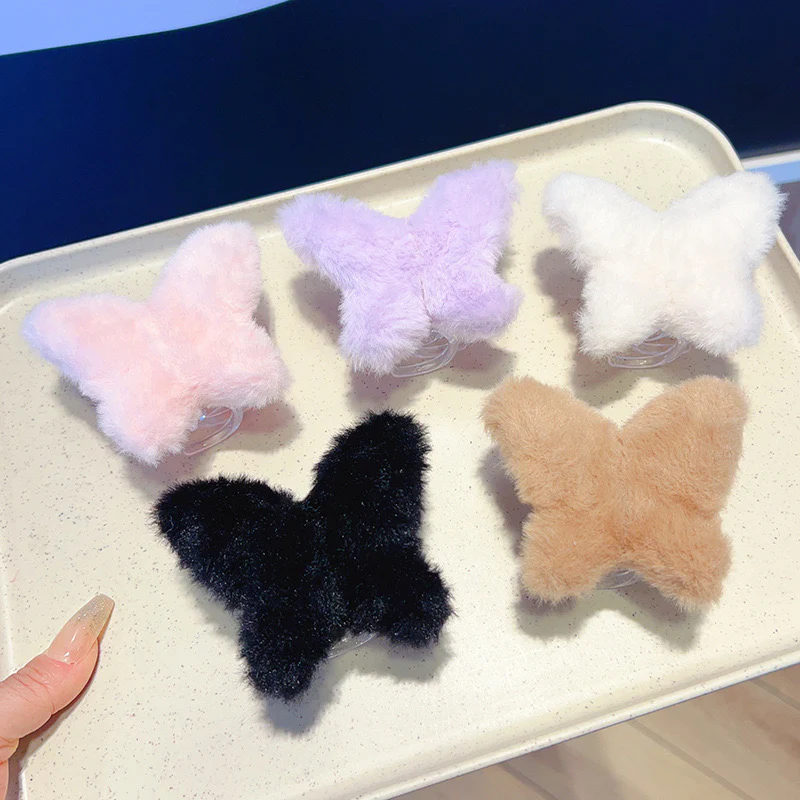 Fuzzy Butterfly Bestie Hair Claw - Image 2