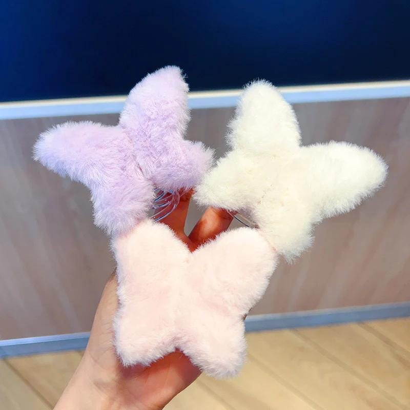 Fuzzy Butterfly Bestie Hair Claw - Image 3