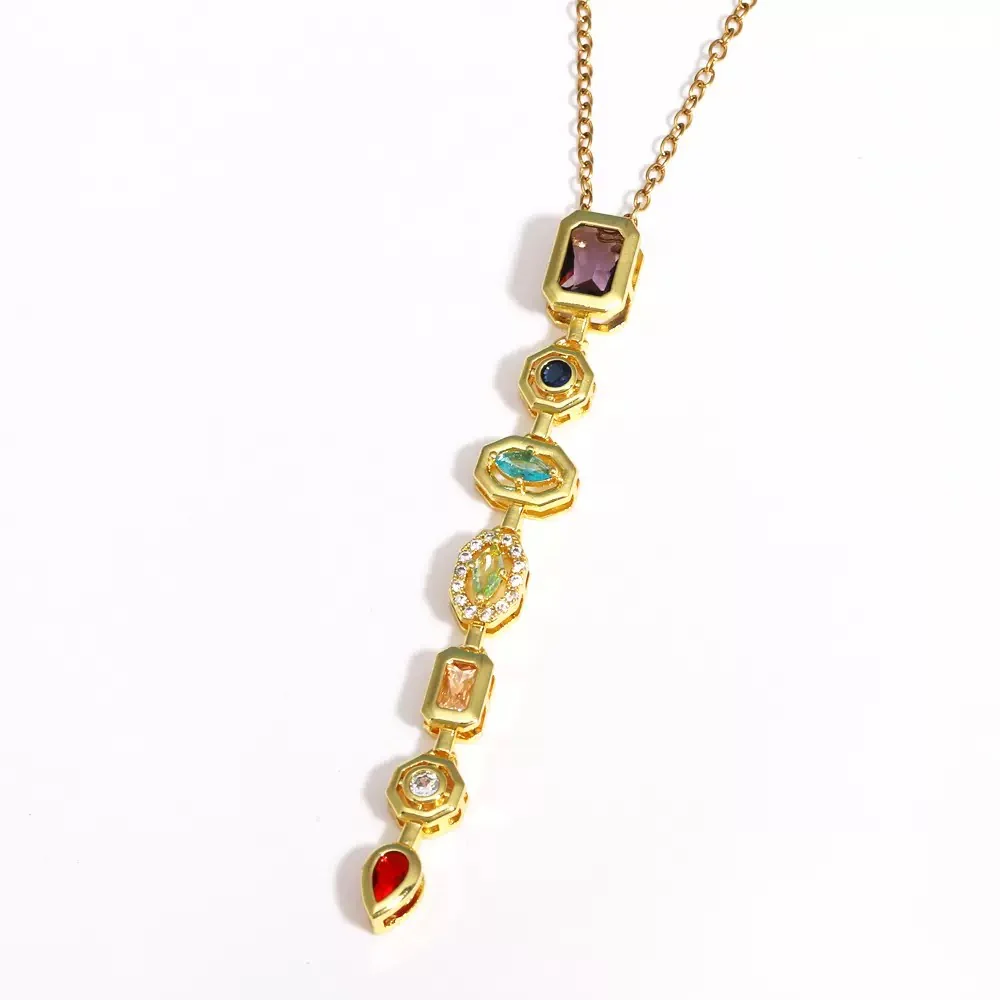 Gemstone Medley Long Necklace - Image 2