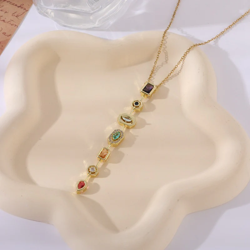 Gemstone Medley Long Necklace - Image 5