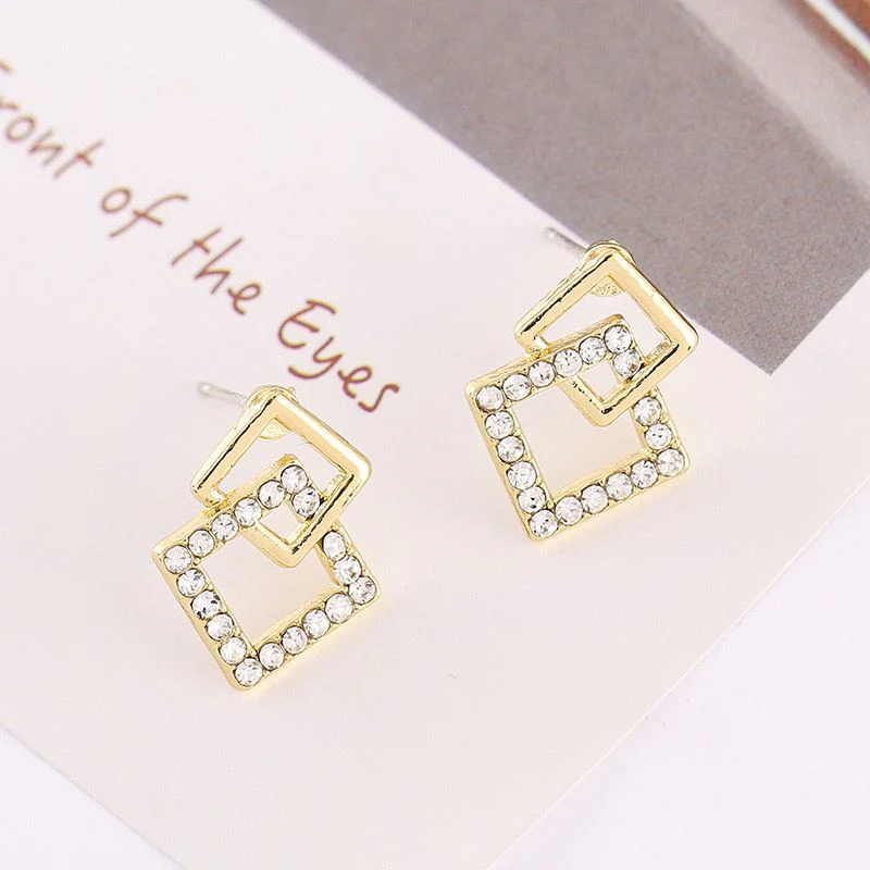 Geometric Statement Earrings - Image 4