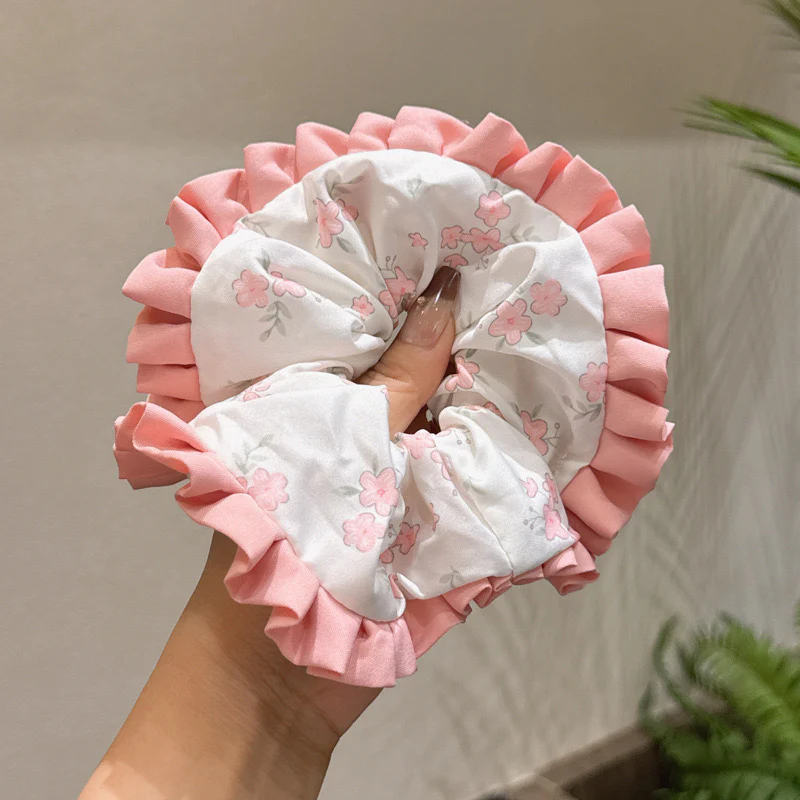 Girl-core Ruffle Scrunchie - Image 2