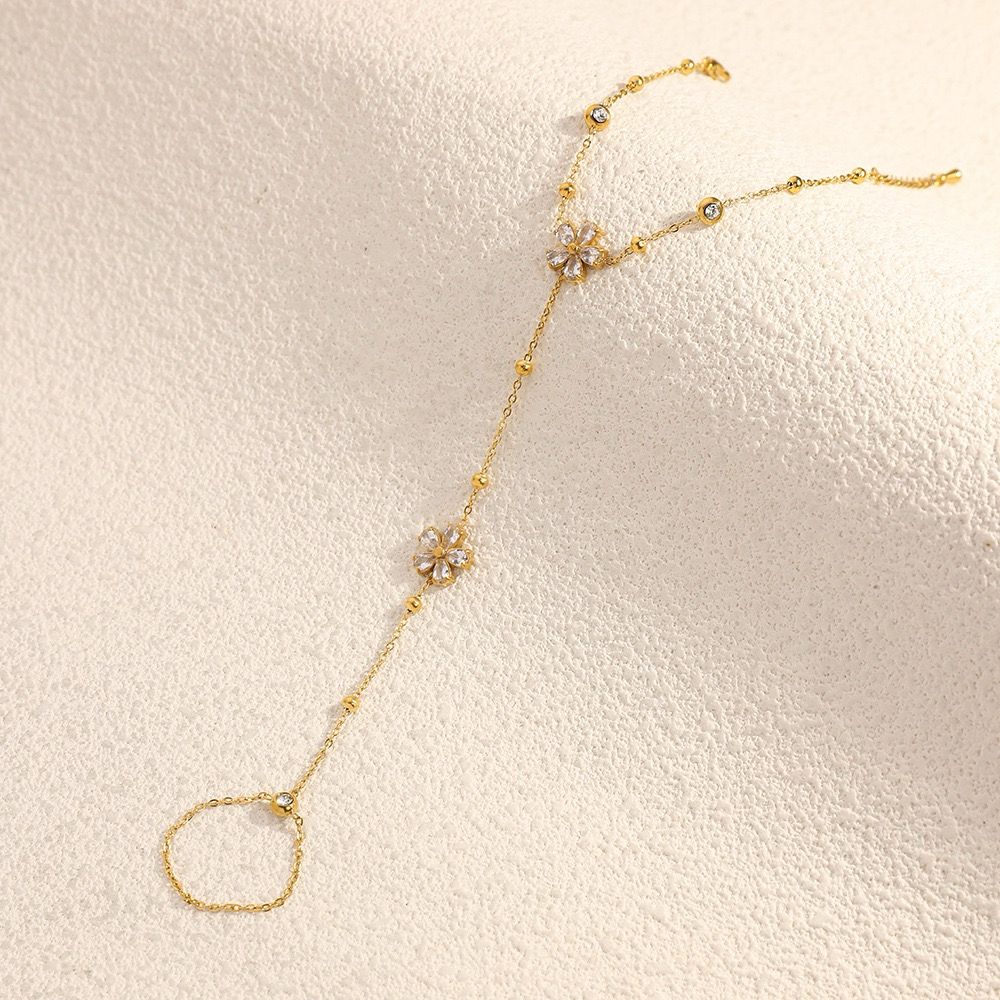 Girlhood Glow Flower Hand Chain - Image 3