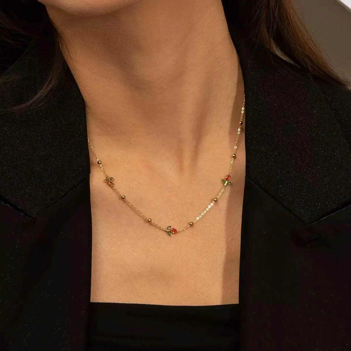 Giselle Dainty Tulip Necklace - Image 2
