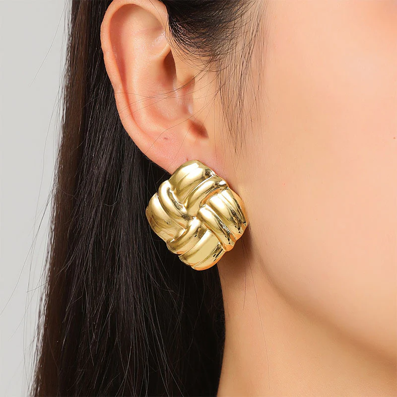 Gold Addiction Chunky Earrings