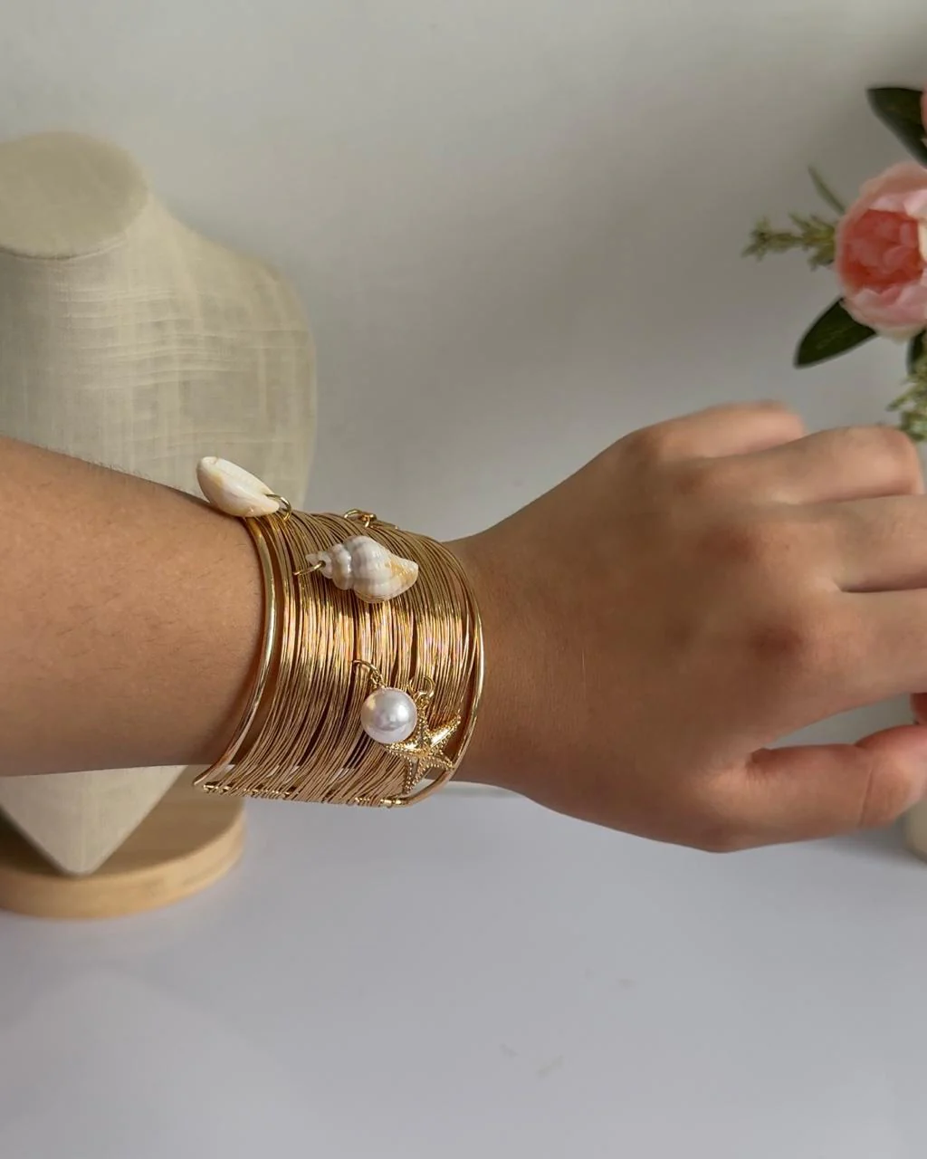 Gold-Coast Coiled Cuff Bracelet - Image 2