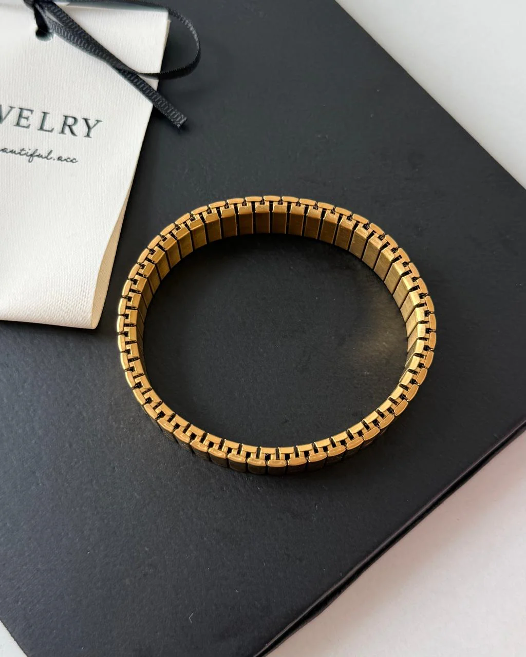Gold-core Watch Band Bracelet - Image 2