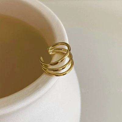 Gold Mode Layered Ear-cuff - Image 2