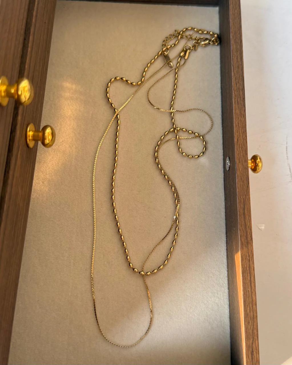 Golden Adore Double Layered Necklace - Image 2