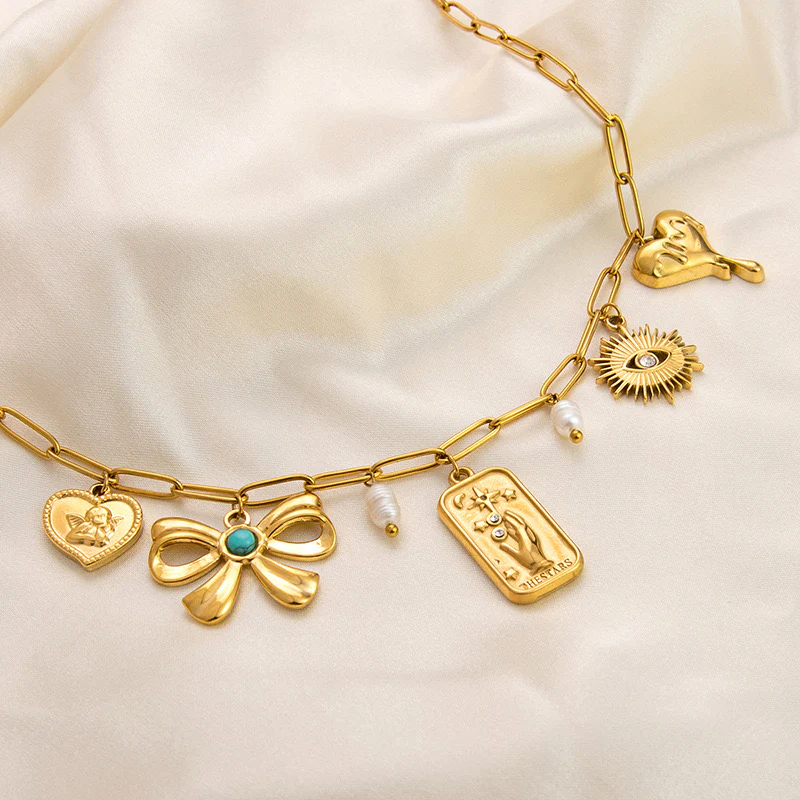 Golden Chaos Statement Necklace - Image 6