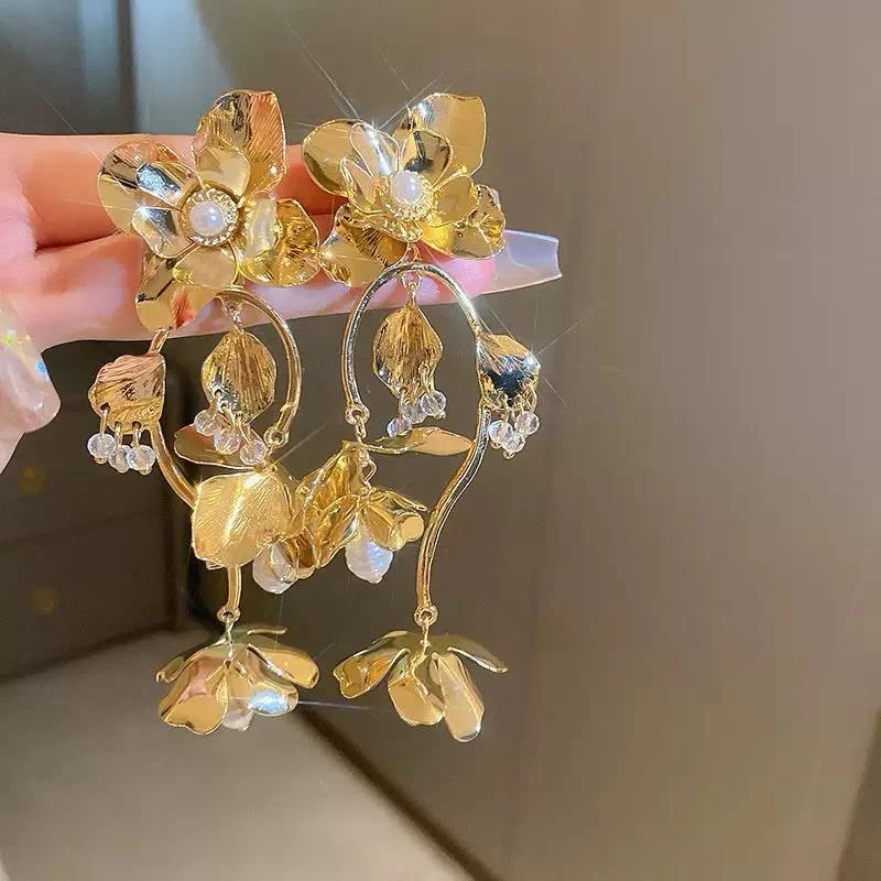 Golden Hour Flora Chandelier Earrings
