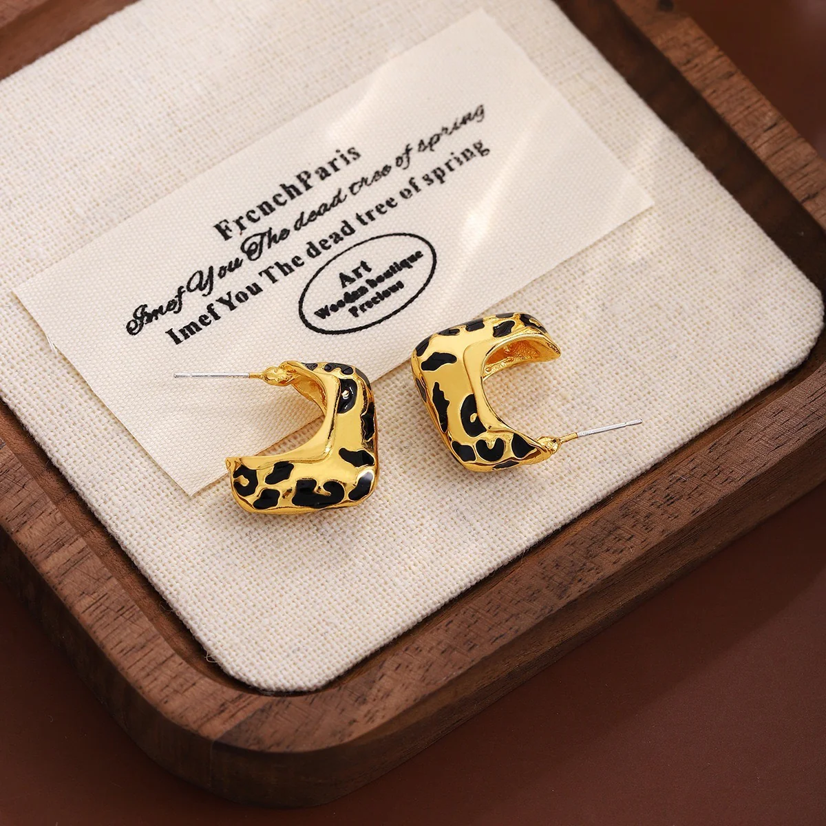 Golden Purr Earrings - Image 2