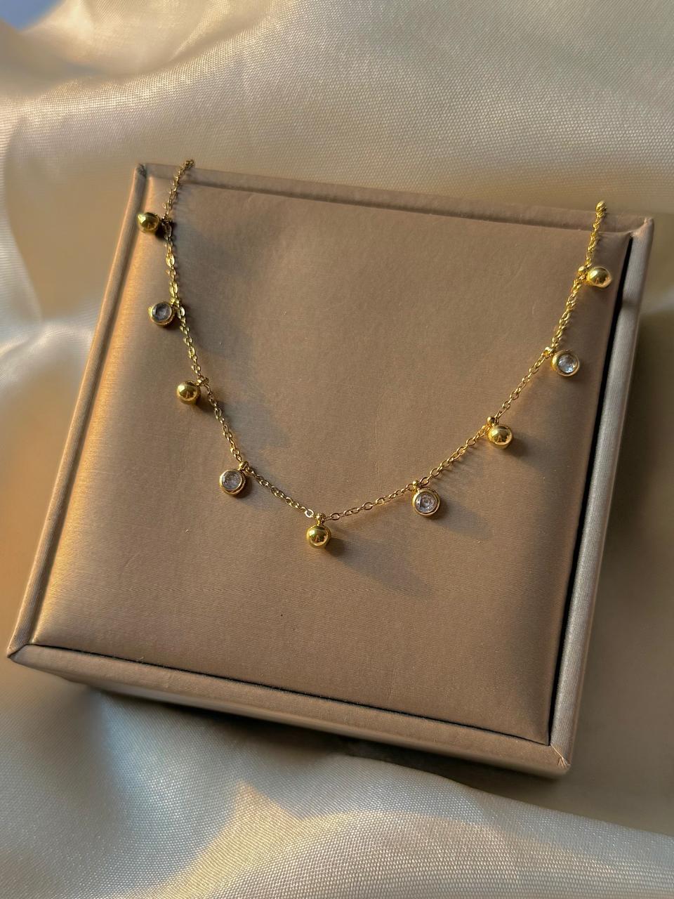 Golden Strings Attached Necklace - Image 2